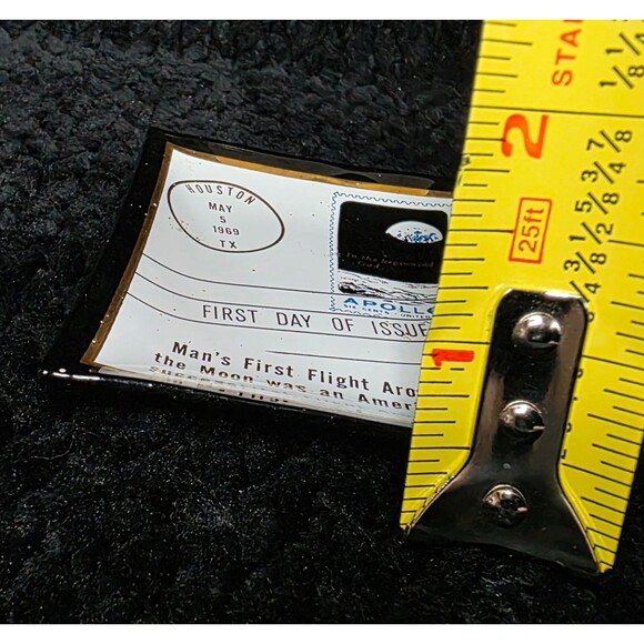 Vintage Apollo 8 Commemorative Glass Tray – First Day of Issue Design - Picture 7 of 7